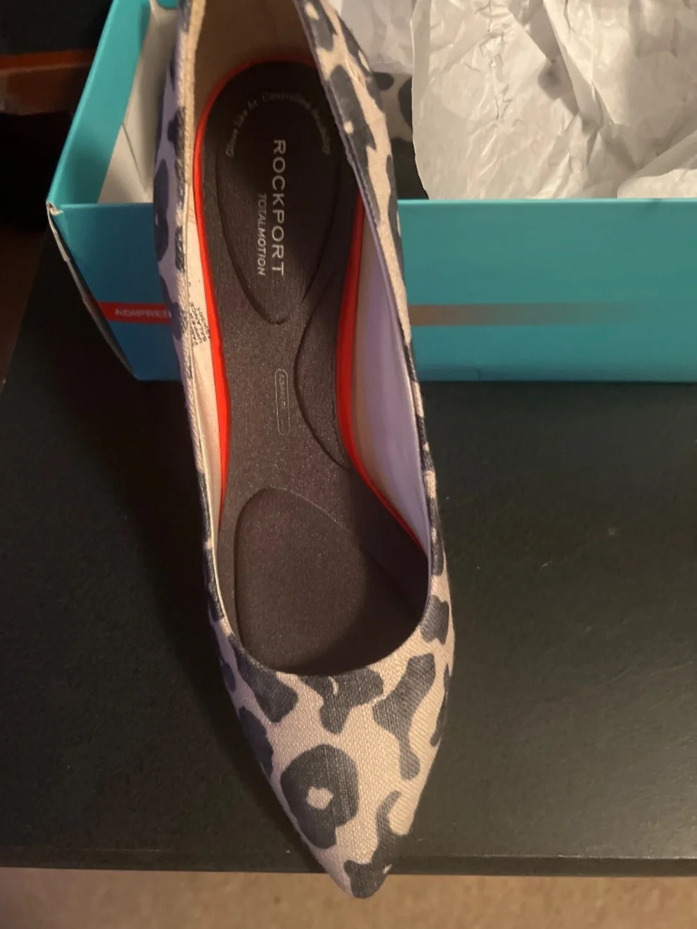 New Rockport Total Motion Leopard Print heels 8.5 wide